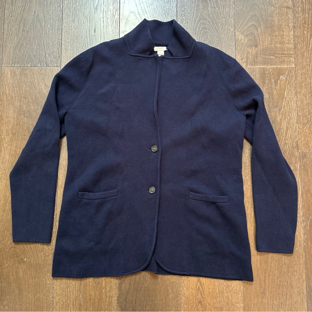J. Crew Chore Jacket 100% Cotton Navy Men's Large Excellent Condition